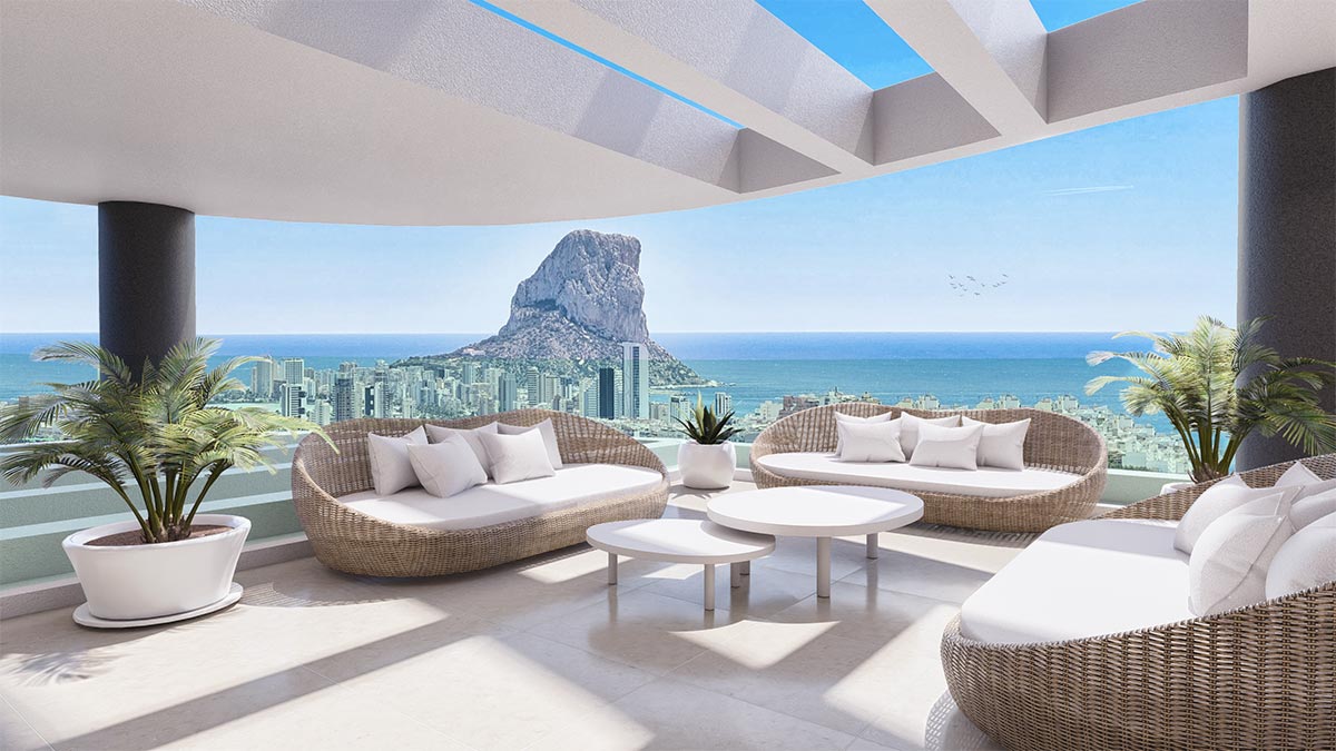 Ático de obra nueva en Calpe