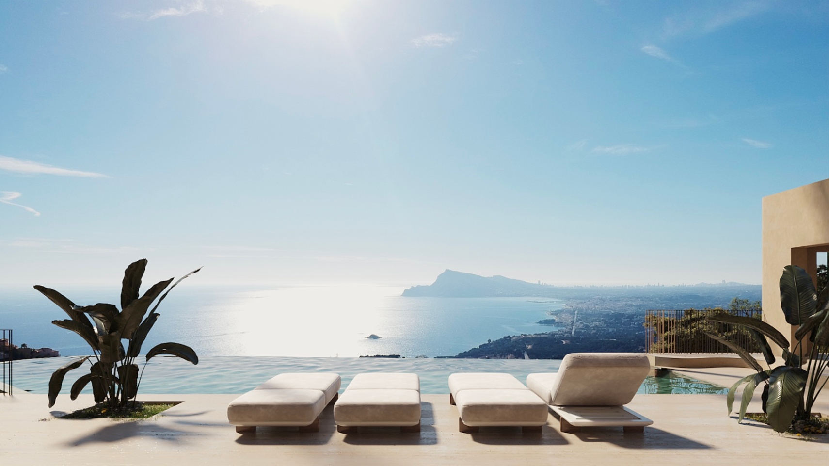 Villa con vistas panorámicas al mar en Altea Hills