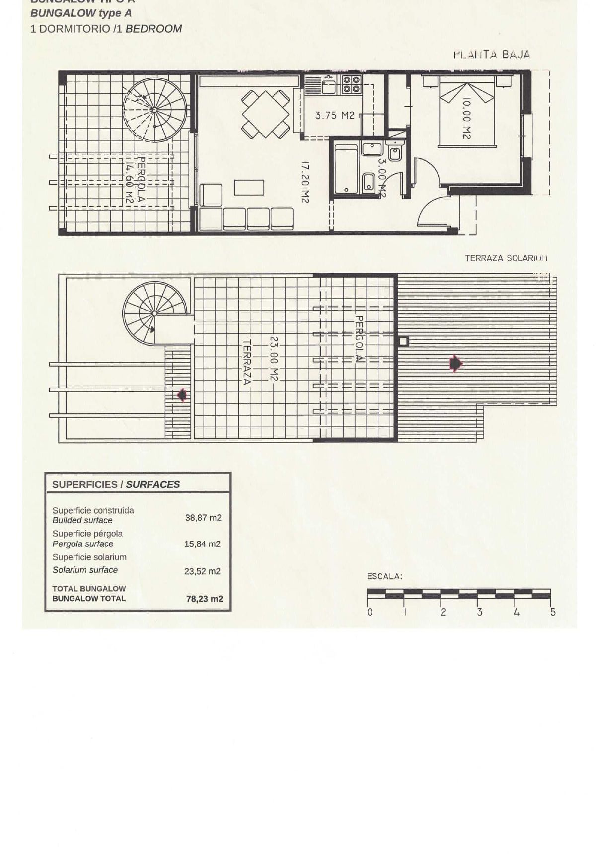 Appartement avec solarium et garage